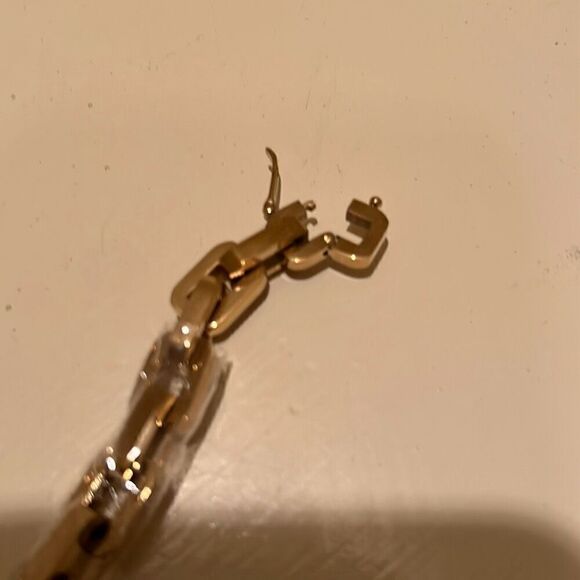 Eddie Borgo Women's Supra Link Chain Necklace 12k Gold Finish 18" Choker New - Picture 3 of 10